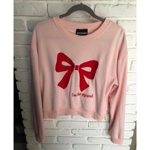 Kittenish ‘I’m the Present’ Christmas Sweater